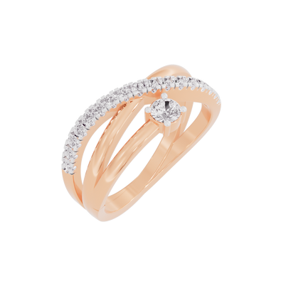 Shimmering Silhouette Diamond Ring