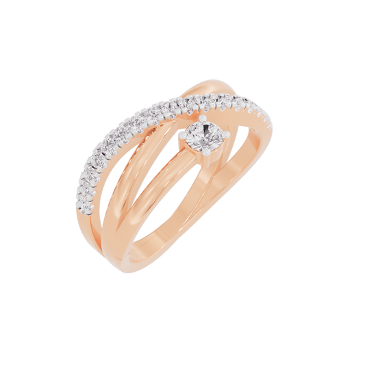 Shimmering Silhouette Diamond Ring