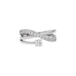 Shimmering Silhouette Diamond Ring 18 KT / White Gold / 22
