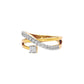 Shimmering Silhouette Diamond Ring 18 KT / Yellow Gold / 22