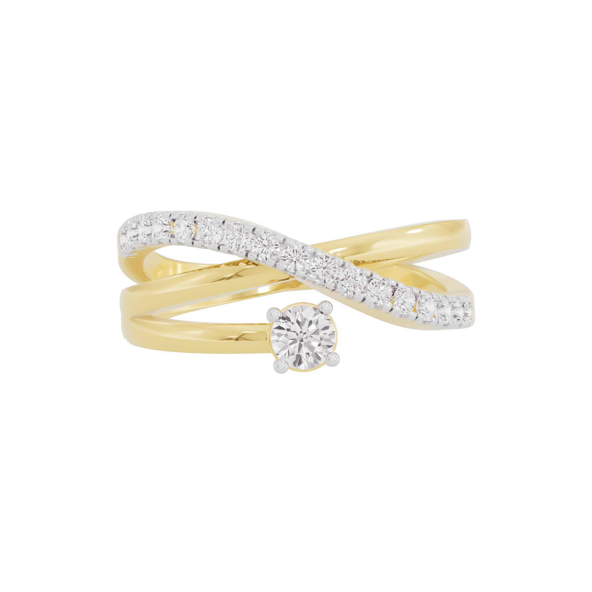 Shimmering Silhouette Diamond Ring