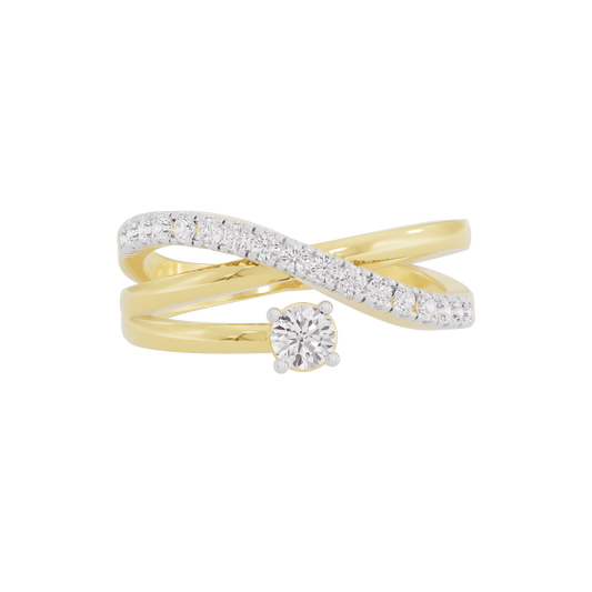 Shimmering Silhouette Diamond Ring