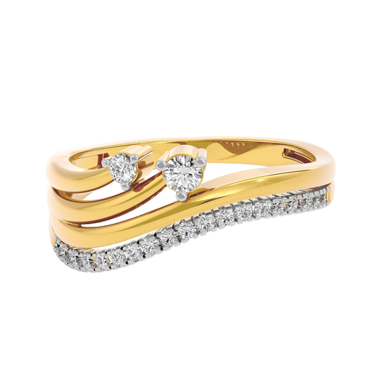 Seraphic Flame Diamond Ring