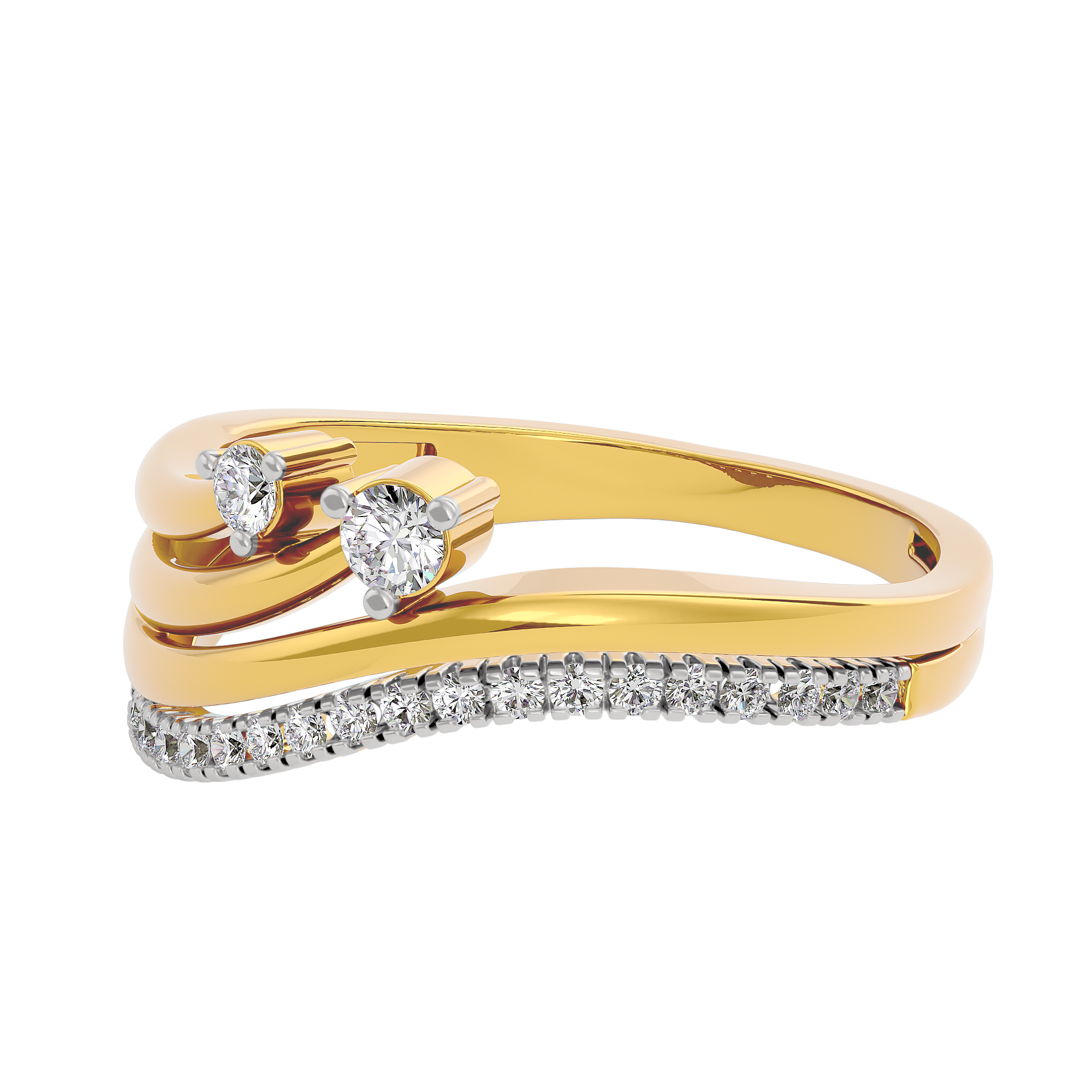 Seraphic Flame Diamond Ring