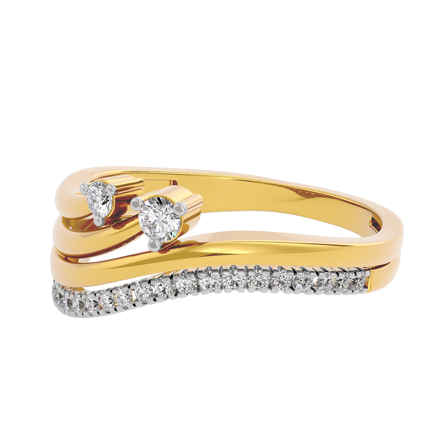 Seraphic Flame Diamond Ring