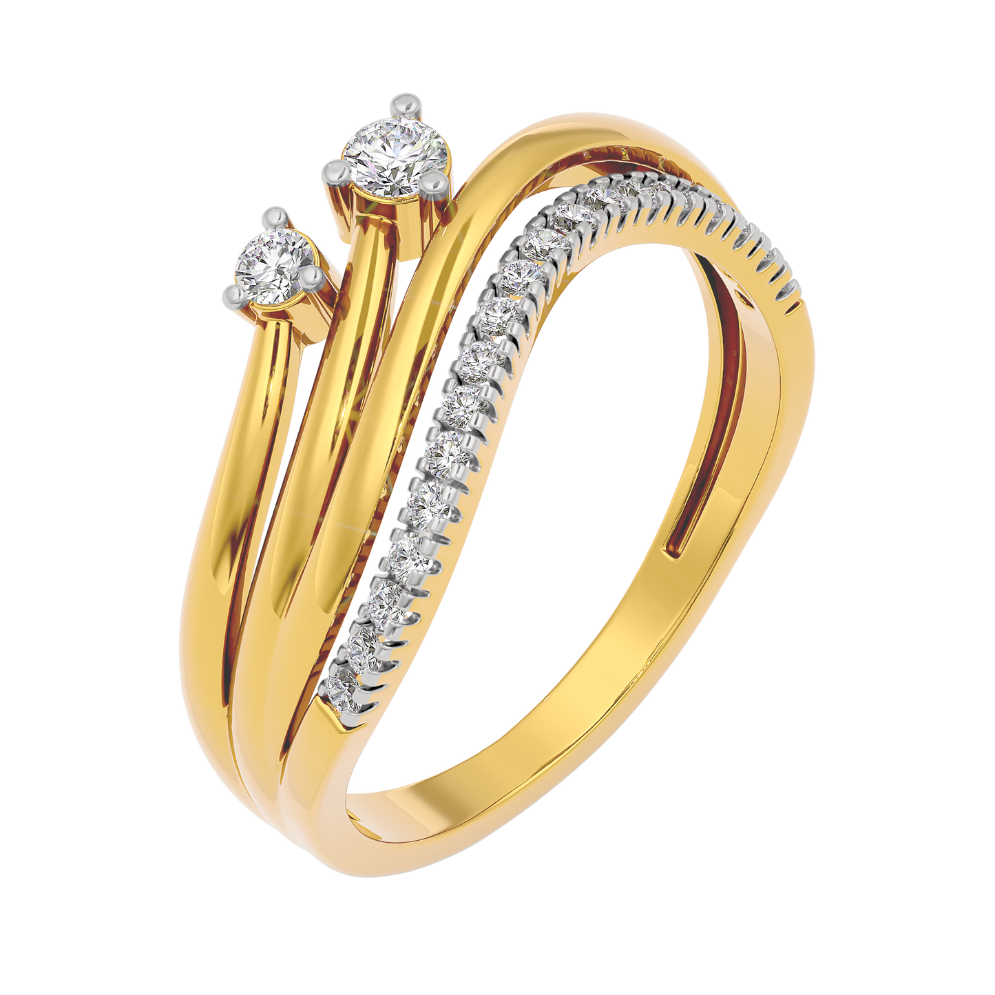 Seraphic Flame Diamond Ring