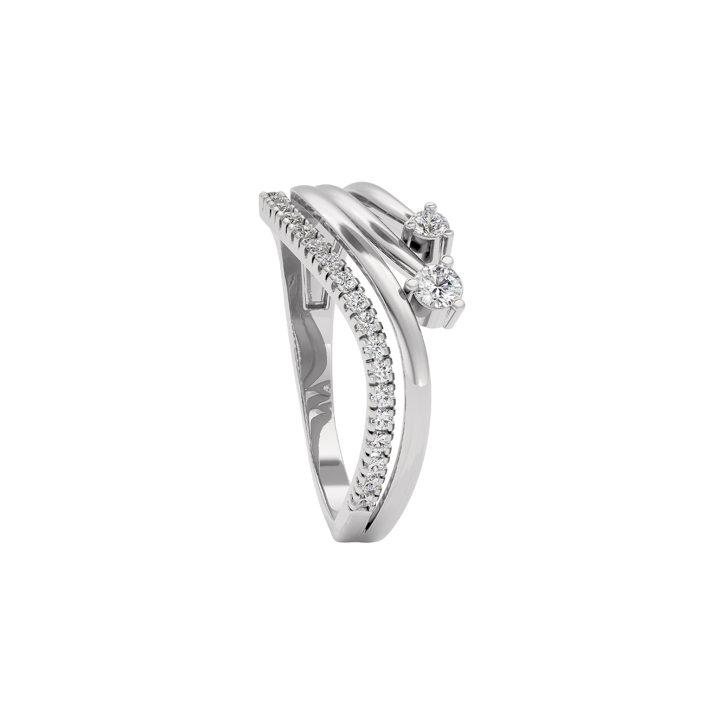 Seraphic Flame Diamond Ring