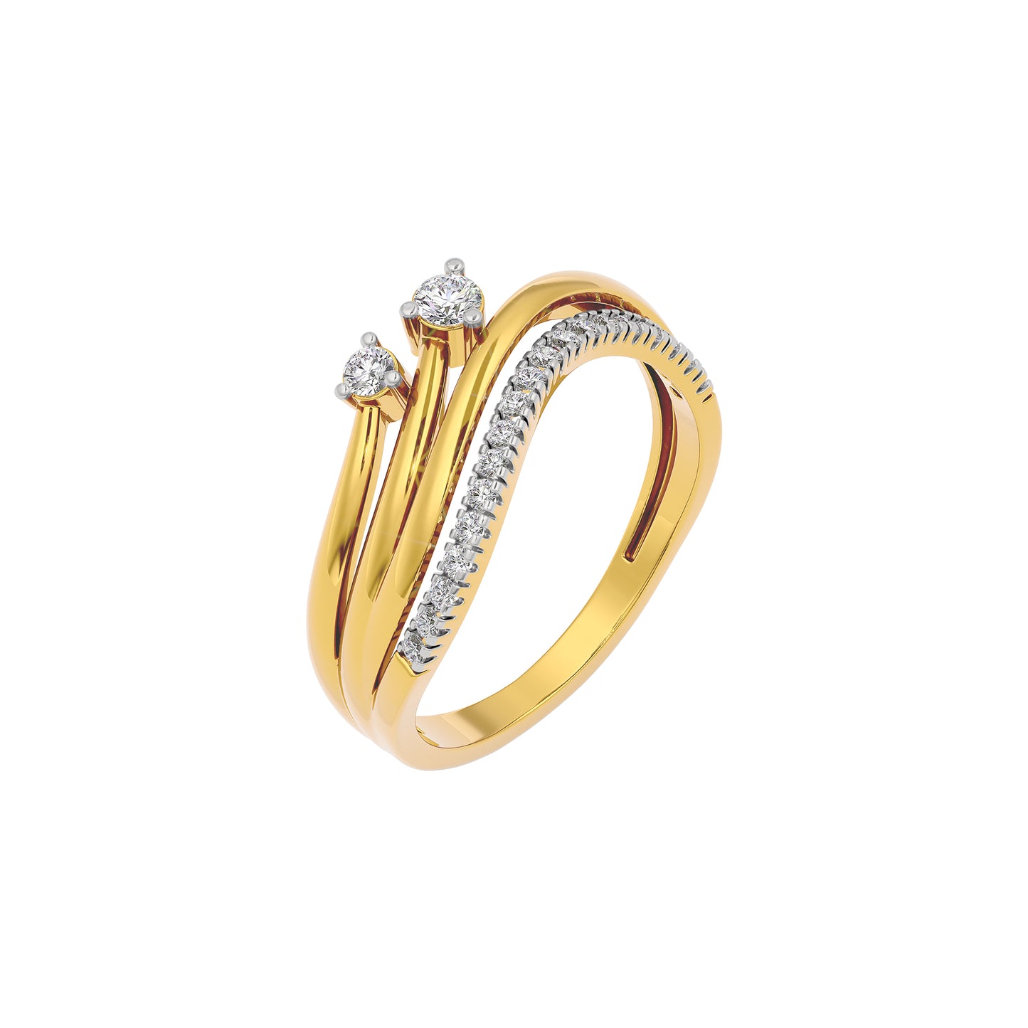 Seraphic Flame Diamond Ring