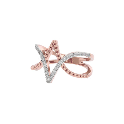 Elegant Nova Diamond Ring 18 KT / Rose Gold / 22