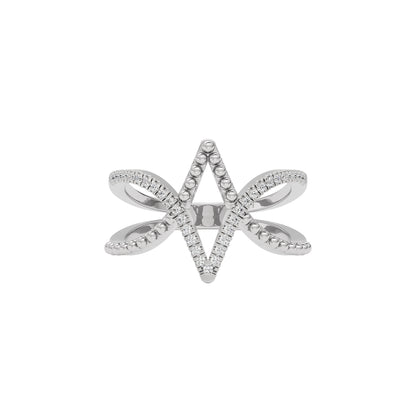 Elegant Nova Diamond Ring 18 KT / White Gold / 22