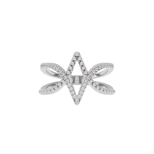 Elegant Nova Diamond Ring 18 KT / White Gold / 22