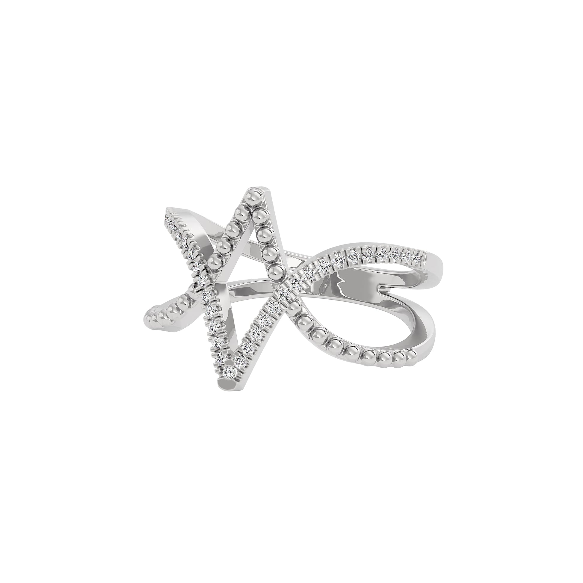 Elegant Nova Diamond Ring 18 KT / White Gold / 22