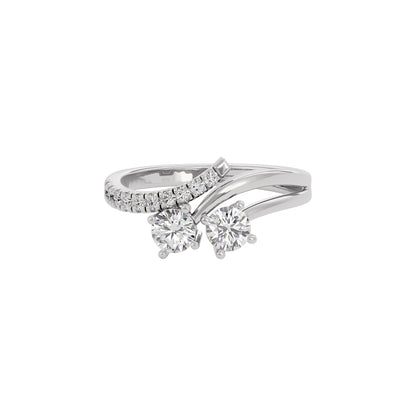 Golden Halo Diamond Ring