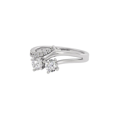 Golden Halo Diamond Ring