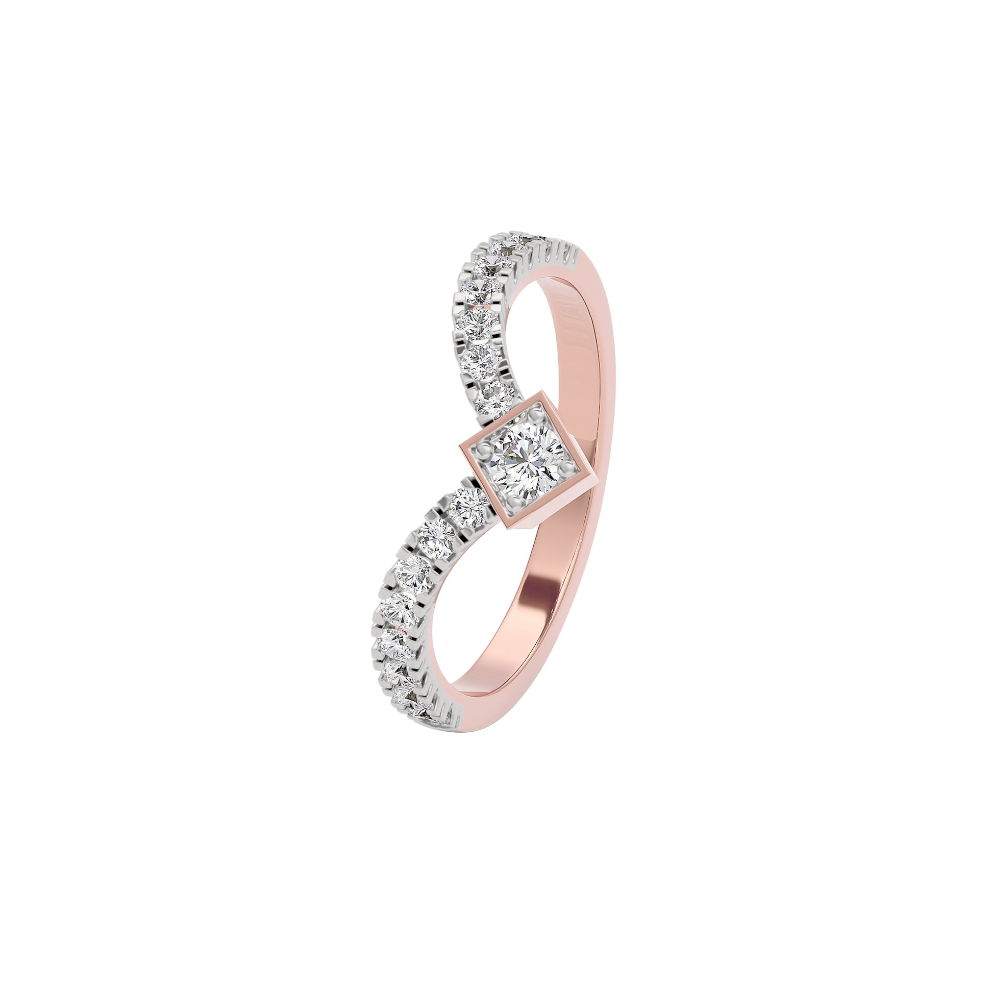 Oceanic Opals Diamond Ring 18 KT / Rose Gold / 22