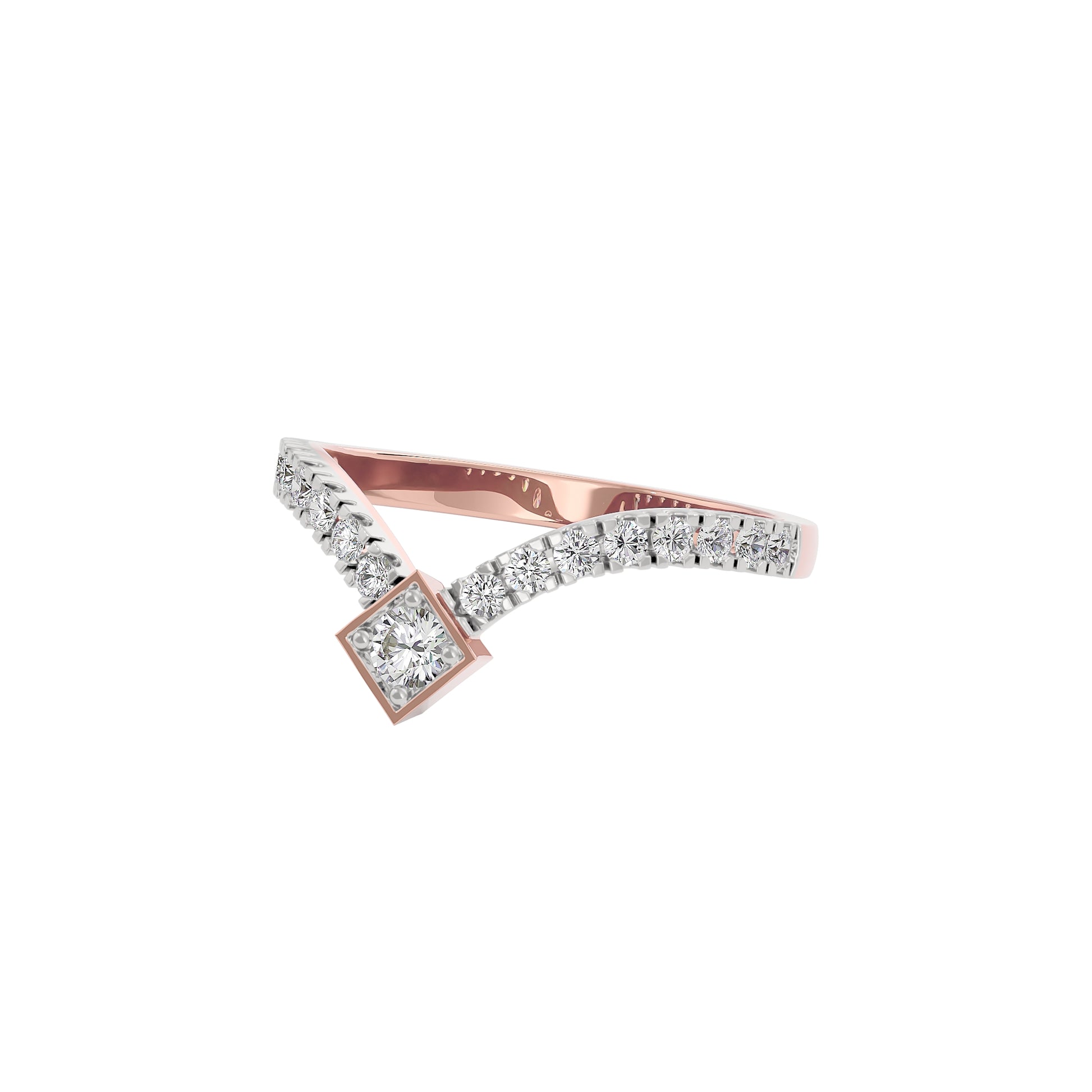 Oceanic Opals Diamond Ring 18 KT / Rose Gold / 22