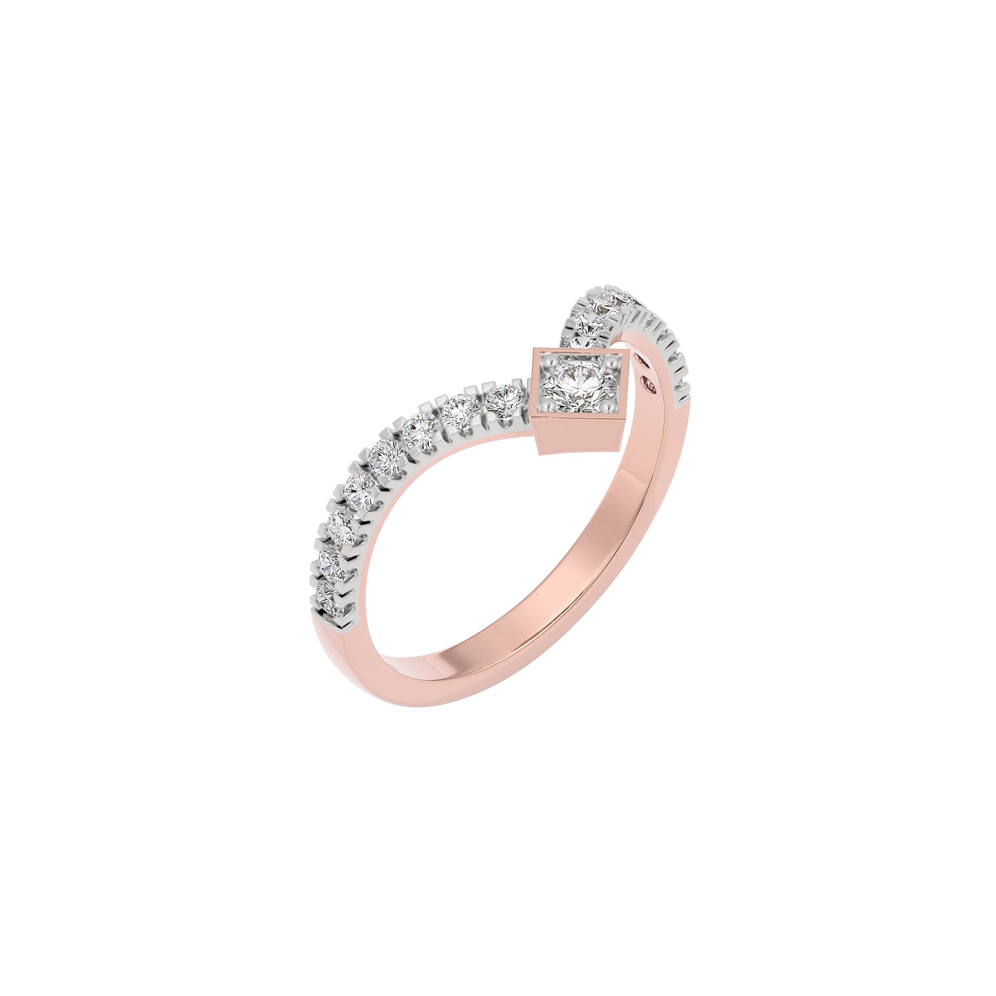 Oceanic Opals Diamond Ring 18 KT / Rose Gold / 22