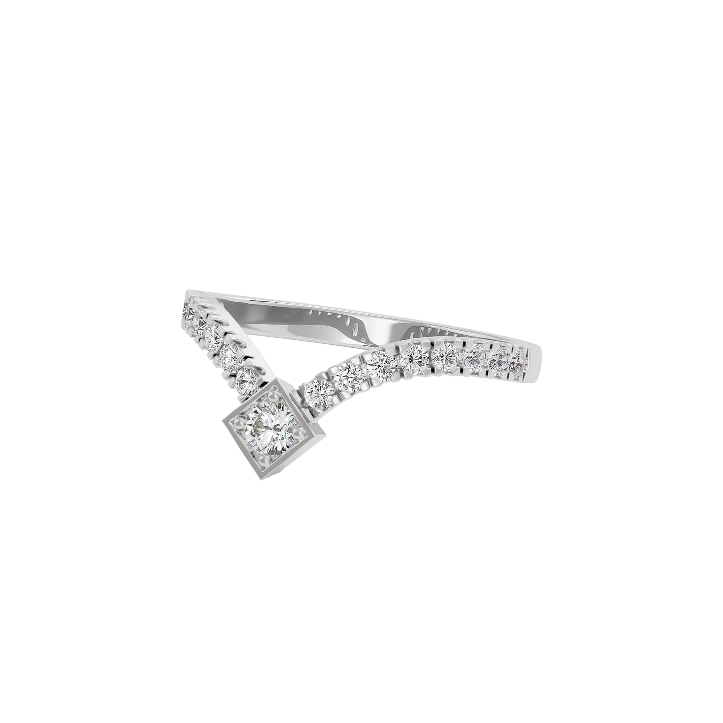 Oceanic Opals Diamond Ring 18 KT / White Gold / 22