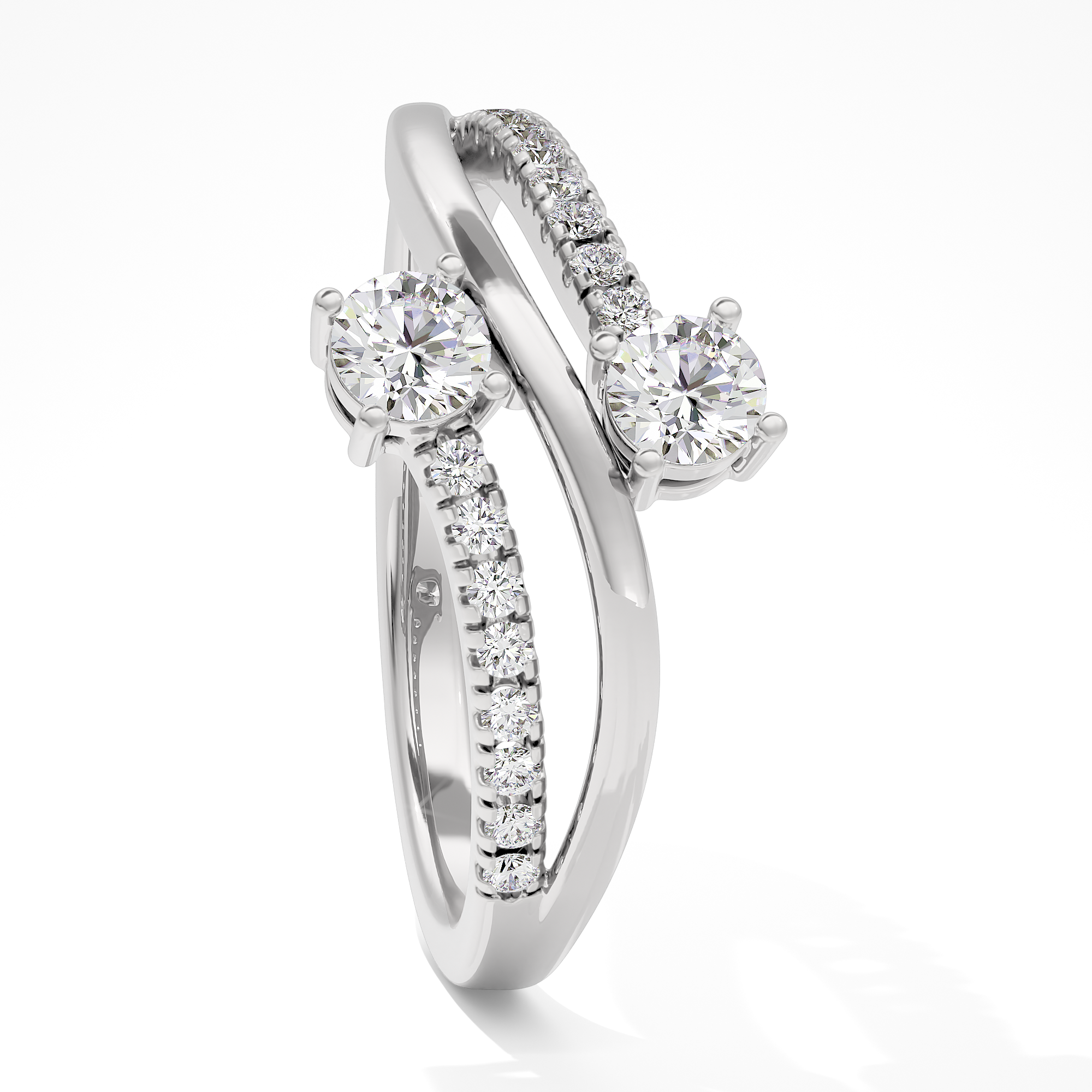 Sapphire Spark Diamond Ring