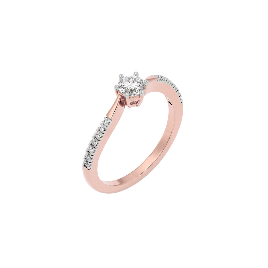 Whispering Whispers Diamond Ring 18 KT / Rose Gold / 22