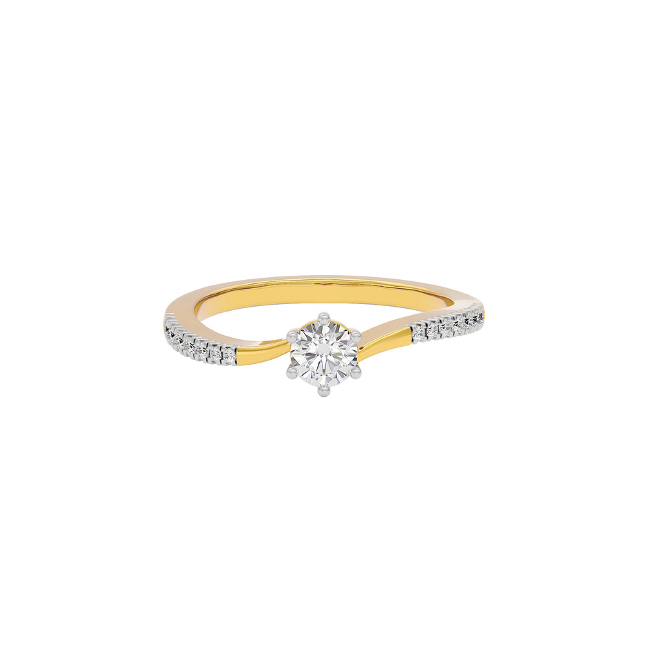 Whispering Whispers Diamond Ring 18 KT / Yellow Gold / 22