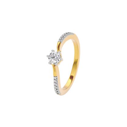 Whispering Whispers Diamond Ring 18 KT / Yellow Gold / 22