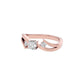 Tangled Brilliance Diamond Ring 18 KT / Rose Gold / 22