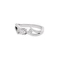 Tangled Brilliance Diamond Ring 18 KT / White Gold / 22