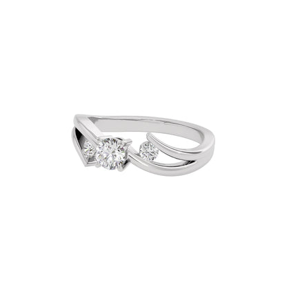 Tangled Brilliance Diamond Ring 18 KT / White Gold / 22