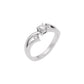Tangled Brilliance Diamond Ring 18 KT / White Gold / 22