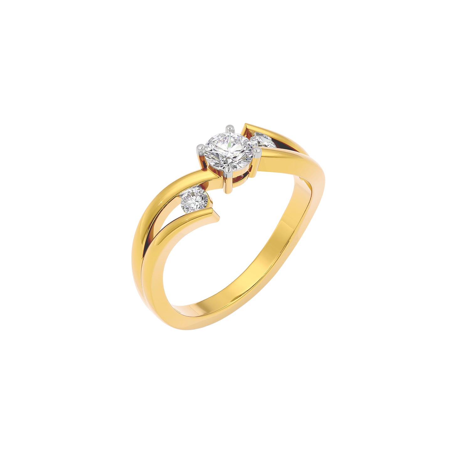Tangled Brilliance Diamond Ring 18 KT / Yellow Gold / 22