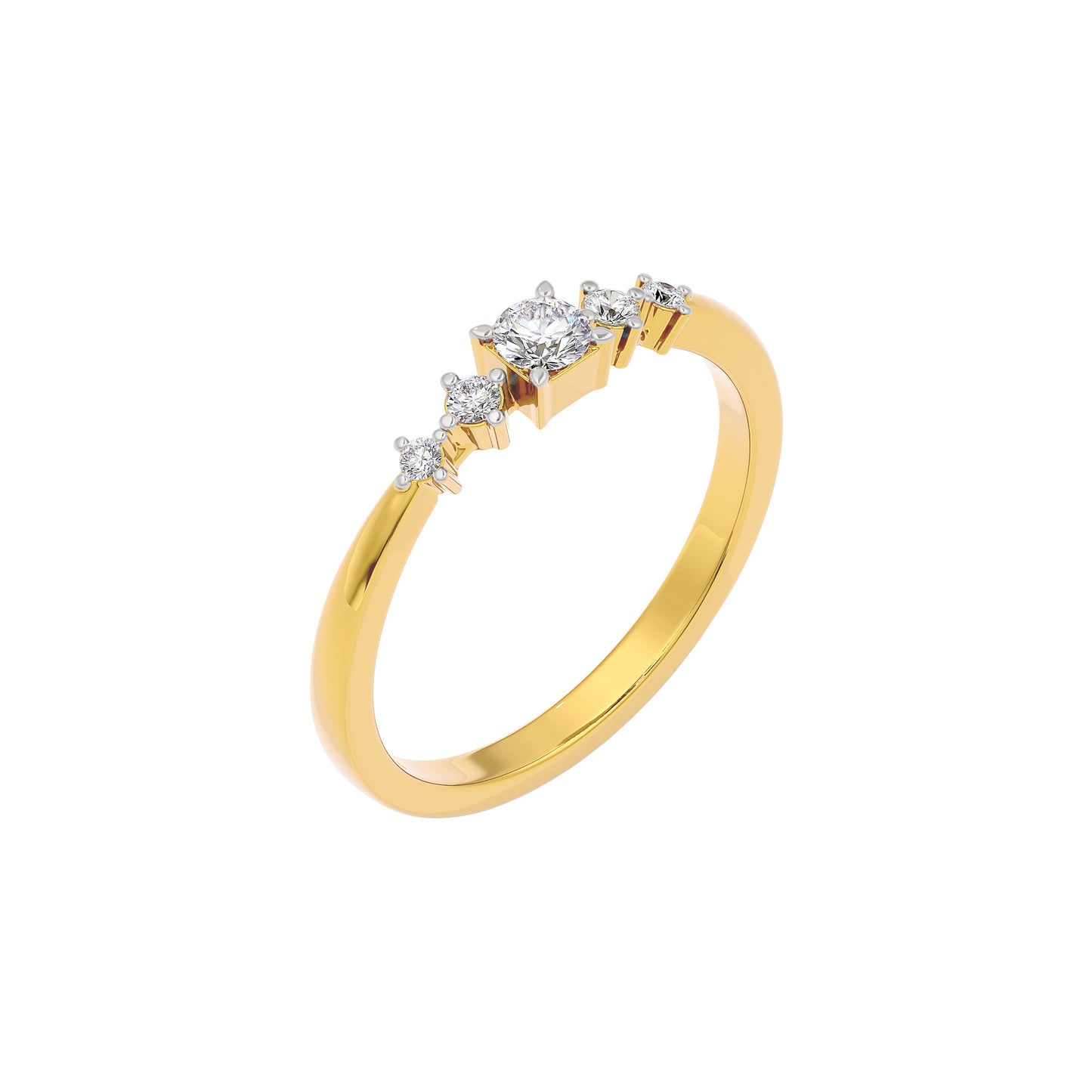 Iridescent Shine Diamond Ring