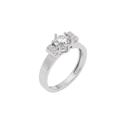 Alluring Flora Diamond Ring 18 KT / White Gold / 22
