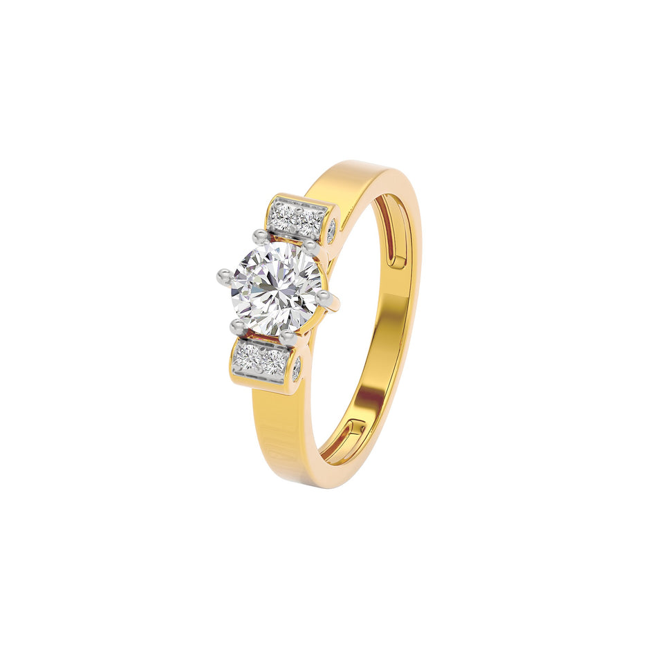 Alluring Flora Diamond Ring 18 KT / Yellow Gold / 22