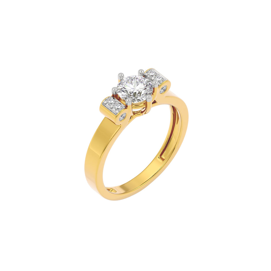 Alluring Flora Diamond Ring 18 KT / Yellow Gold / 22