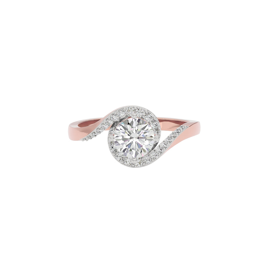 Refined Elegance Diamond Ring 18 KT / Rose Gold / 22