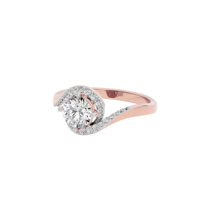 Refined Elegance Diamond Ring 18 KT / Rose Gold / 22