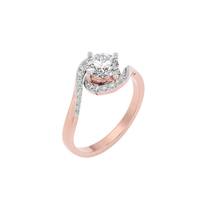 Refined Elegance Diamond Ring 18 KT / Rose Gold / 22