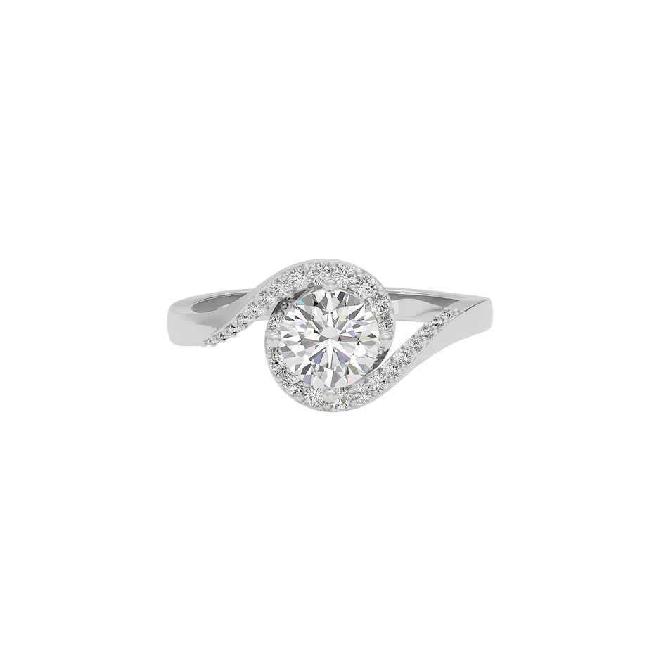 Refined Elegance Diamond Ring 18 KT / White Gold / 22