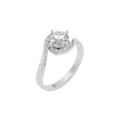 Refined Elegance Diamond Ring 18 KT / White Gold / 22