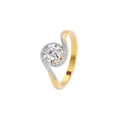 Refined Elegance Diamond Ring 18 KT / Yellow Gold / 22