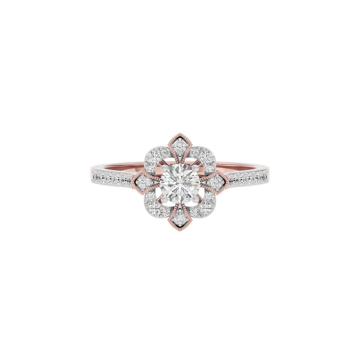 Enigma Diamond Ring 18 KT / Rose Gold / 22