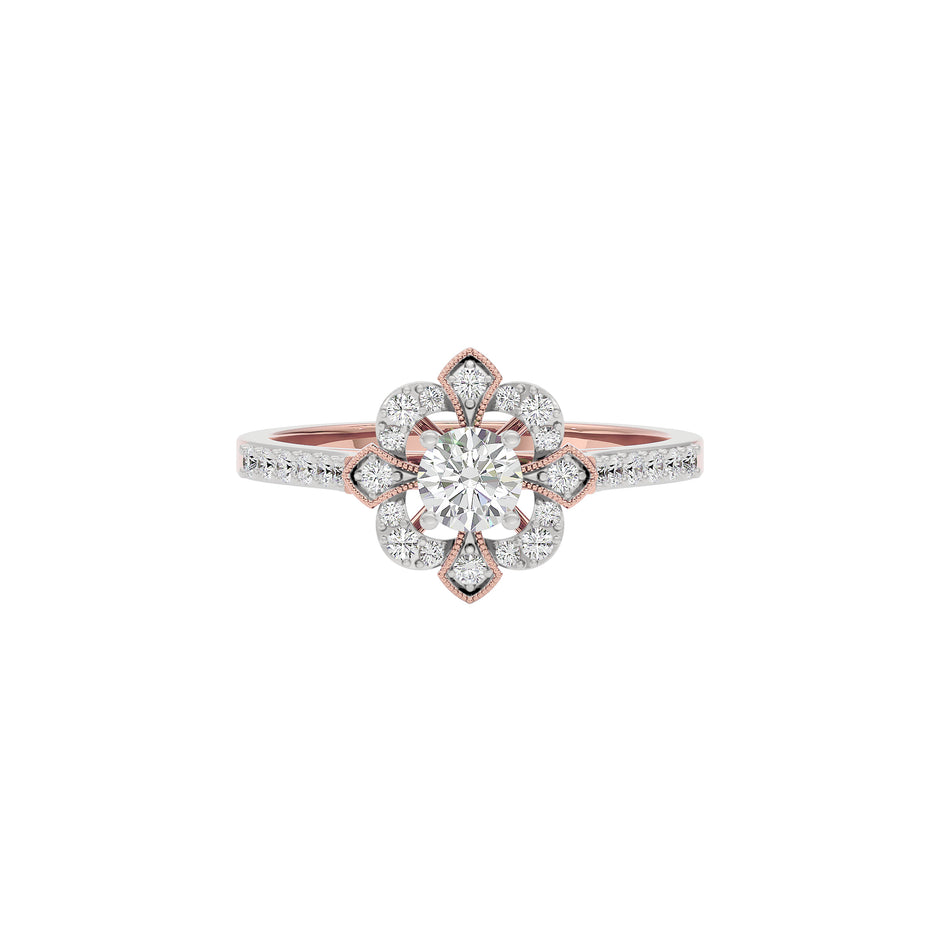 Enigma Diamond Ring 18 KT / Rose Gold / 22