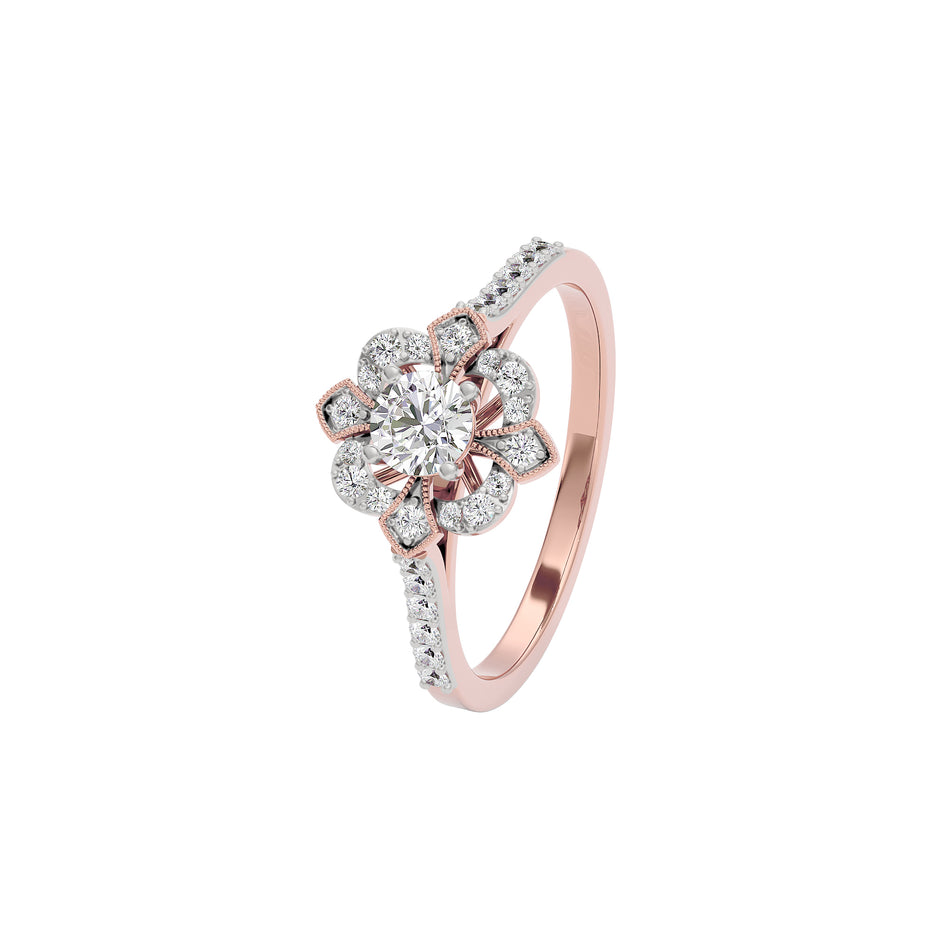 Enigma Diamond Ring 18 KT / Rose Gold / 22