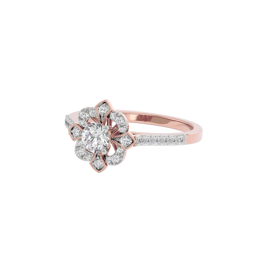 Enigma Diamond Ring 18 KT / Rose Gold / 22