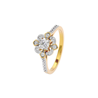 Enigma Diamond Ring 18 KT / Yellow Gold / 22