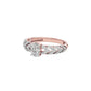 Radiant Reverence Diamond Ring 18 KT / Rose Gold / 10