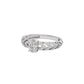 Radiant Reverence Diamond Ring 18 KT / White Gold / 10