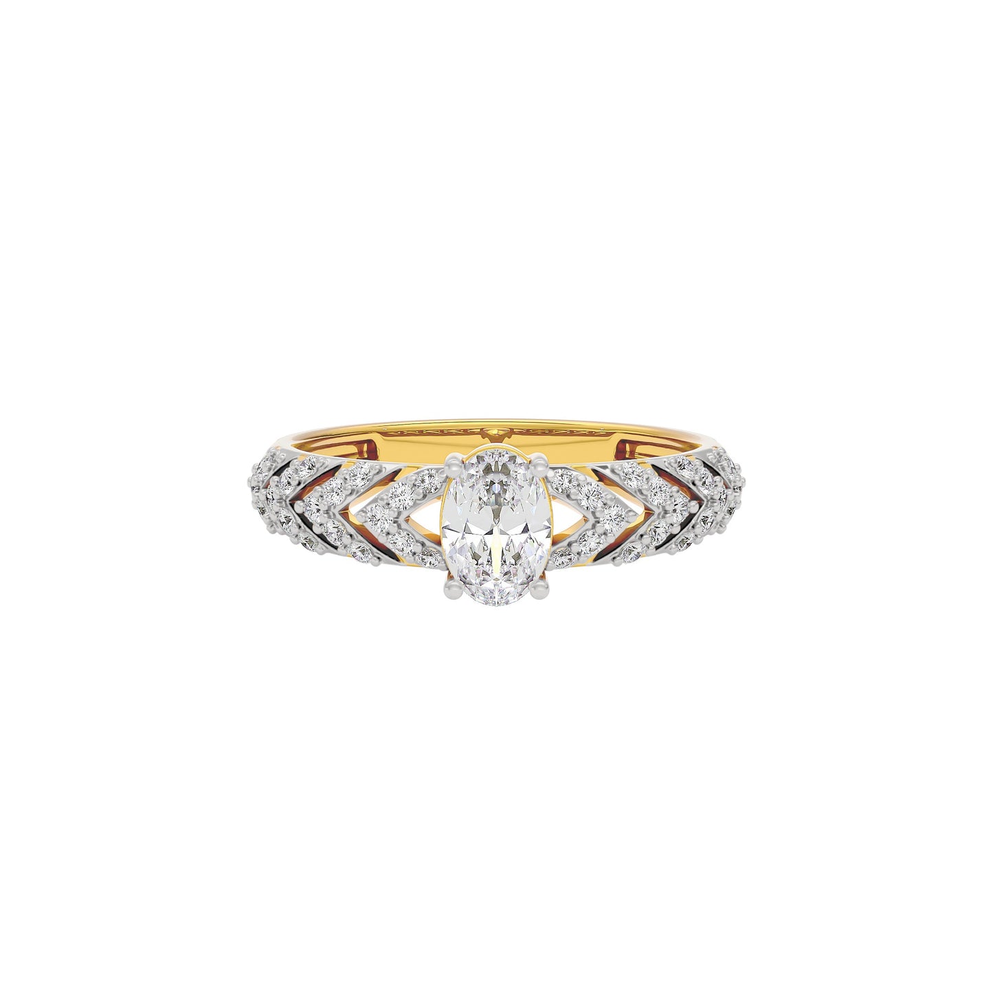 Radiant Reverence Diamond Ring 18 KT / Yellow Gold / 10