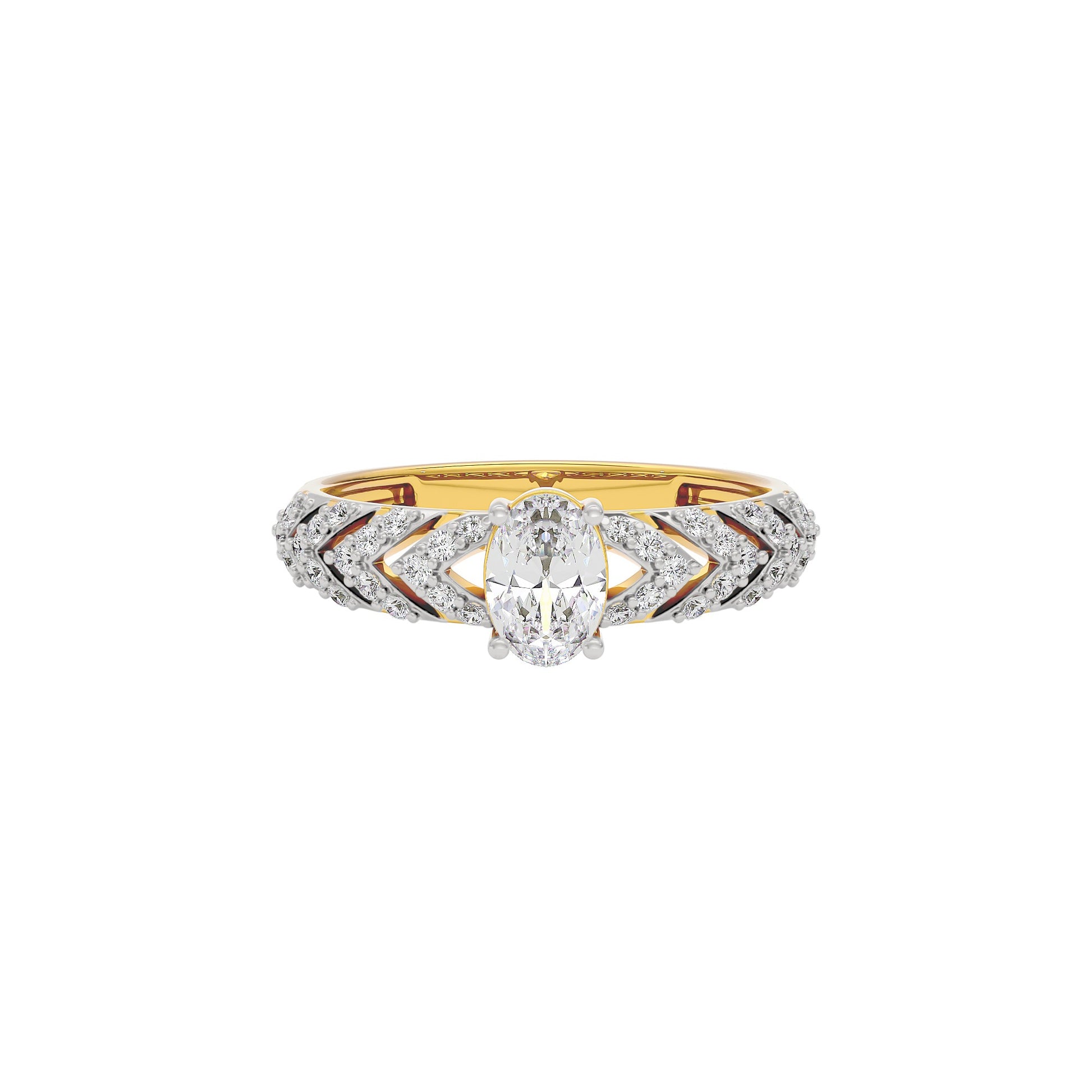 Radiant Reverence Diamond Ring 18 KT / Yellow Gold / 10